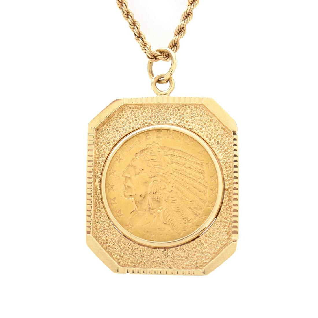 US $5 Indian Head Coin Necklace (1 of 4)