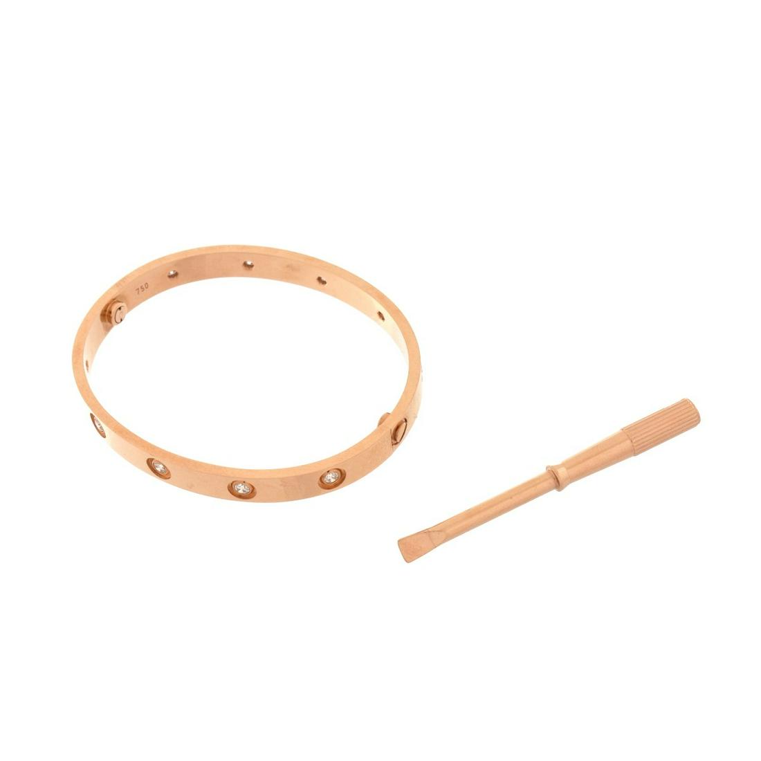 Cartier Diamond and 18K Love Bracelet (1 of 4)