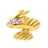 Diamond, Ruby 18K and Platinum Ring - 2