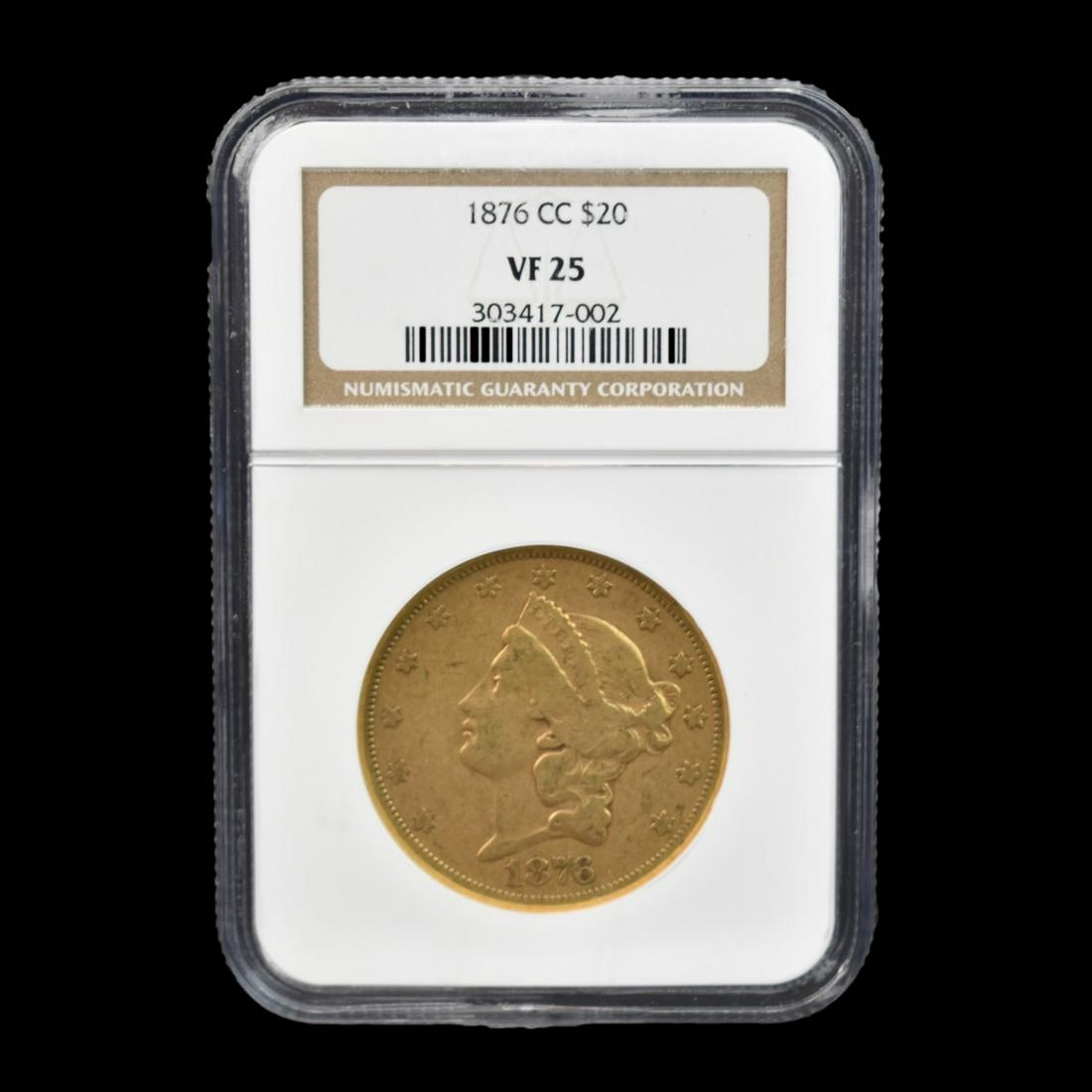 1876-CC US Liberty Head Twenty Dollar (1 of 2)