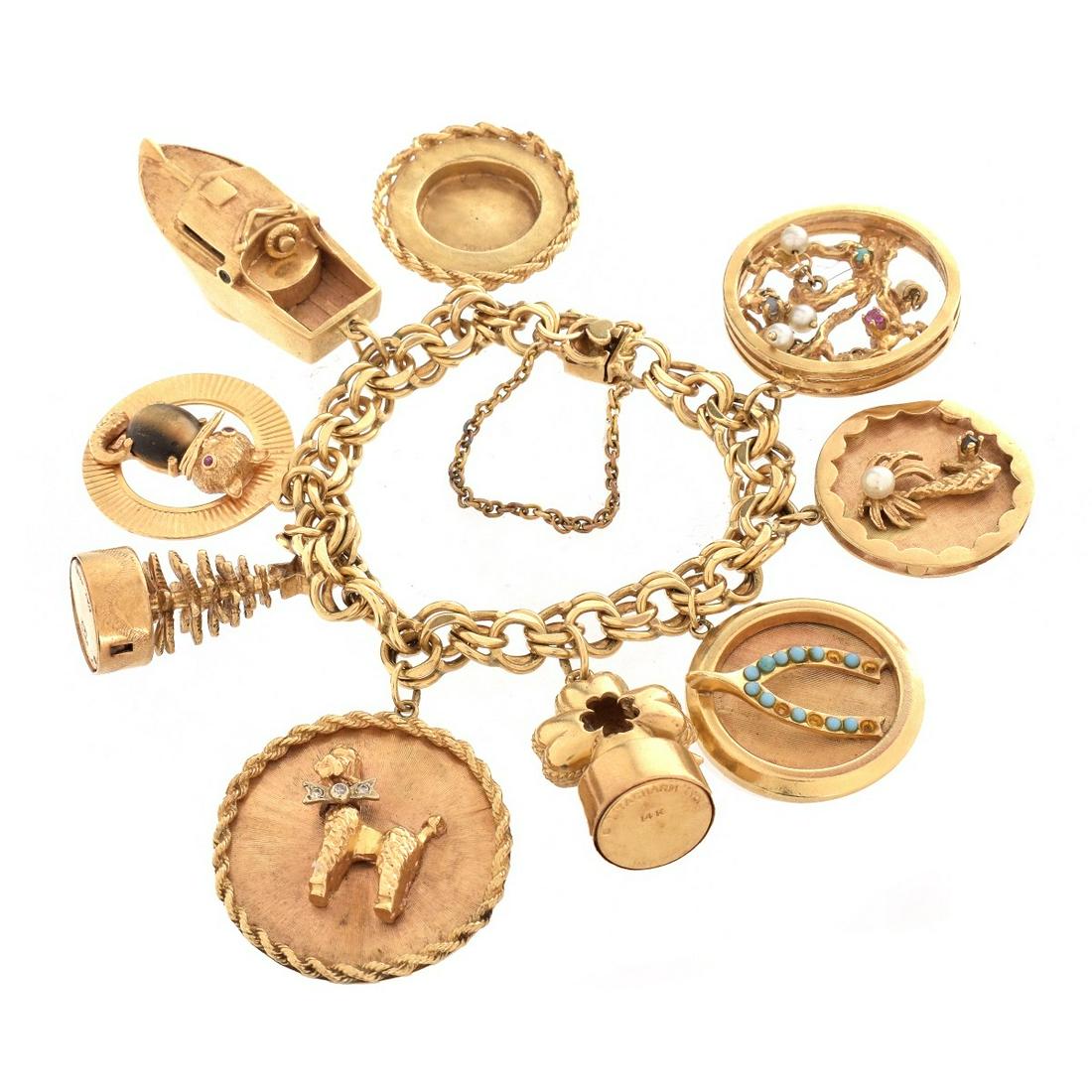 Vintage 14K Charm Bracelet (1 of 5)