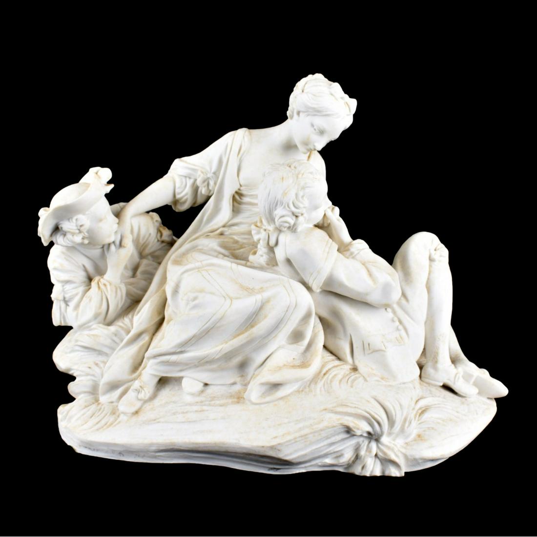 Sevres Bisque Porcelain Figure Lovers (1 of 7)