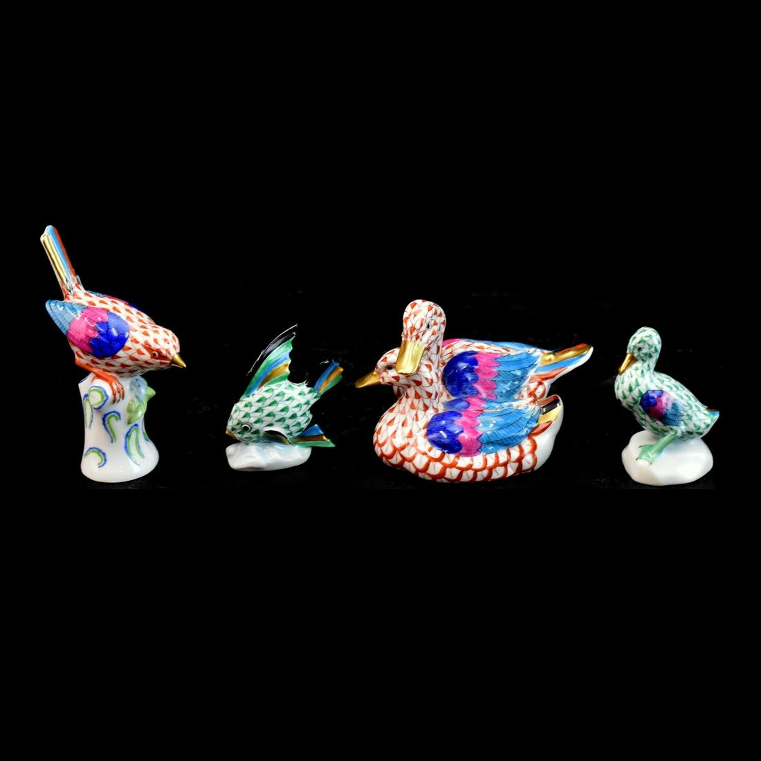 Four (4) Herend Porcelain Figurines (1 of 7)
