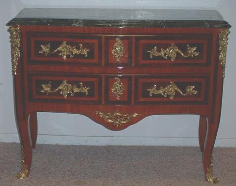 Matched Pair 20C French Style Triple Beveled Marbl