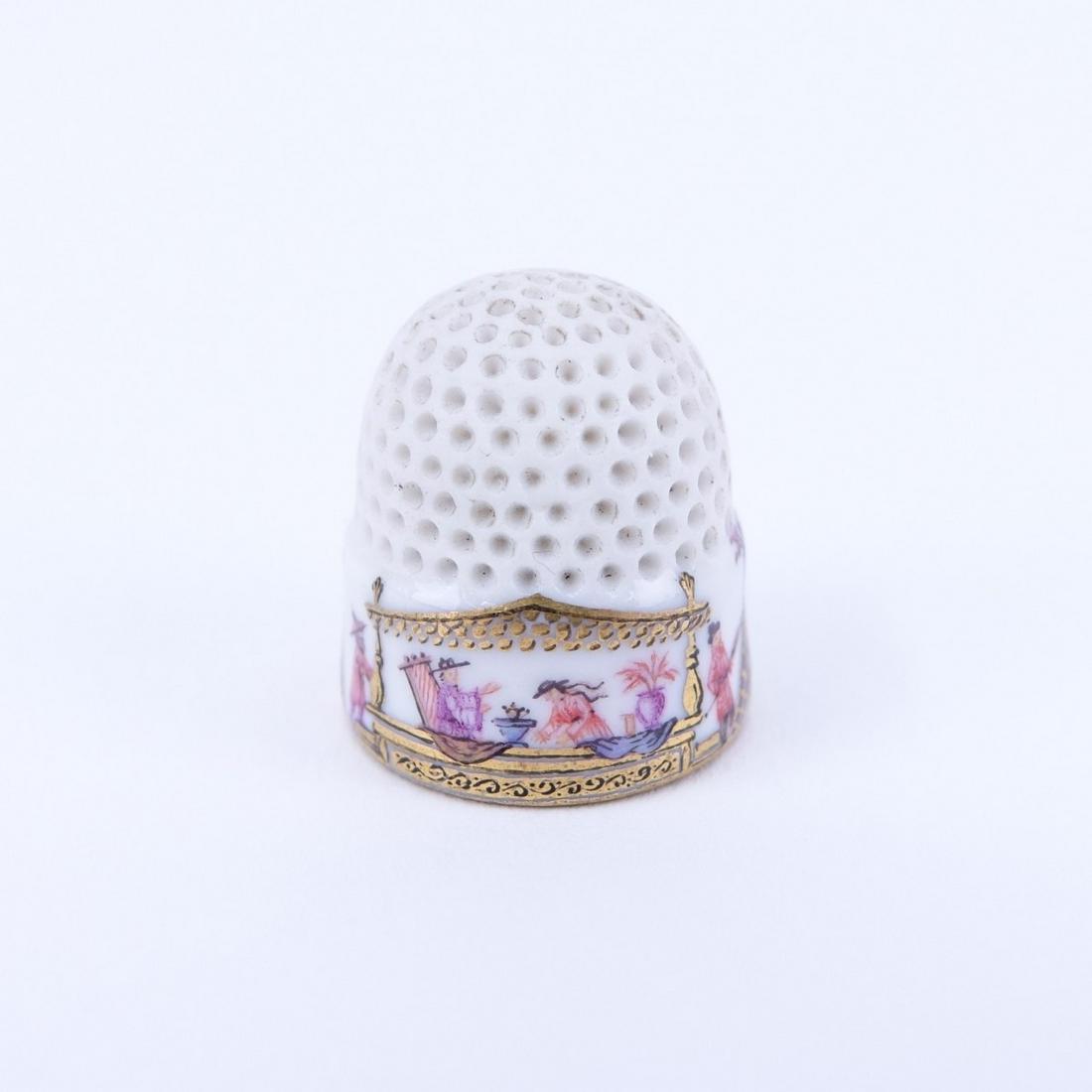 Mid 18C Meissen Porcelain Thimble (1 of 3)