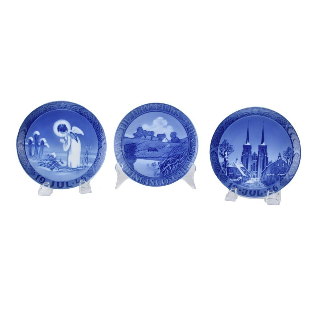 Three (3) Antique Royal Copenhagen Plates (1 of 4)