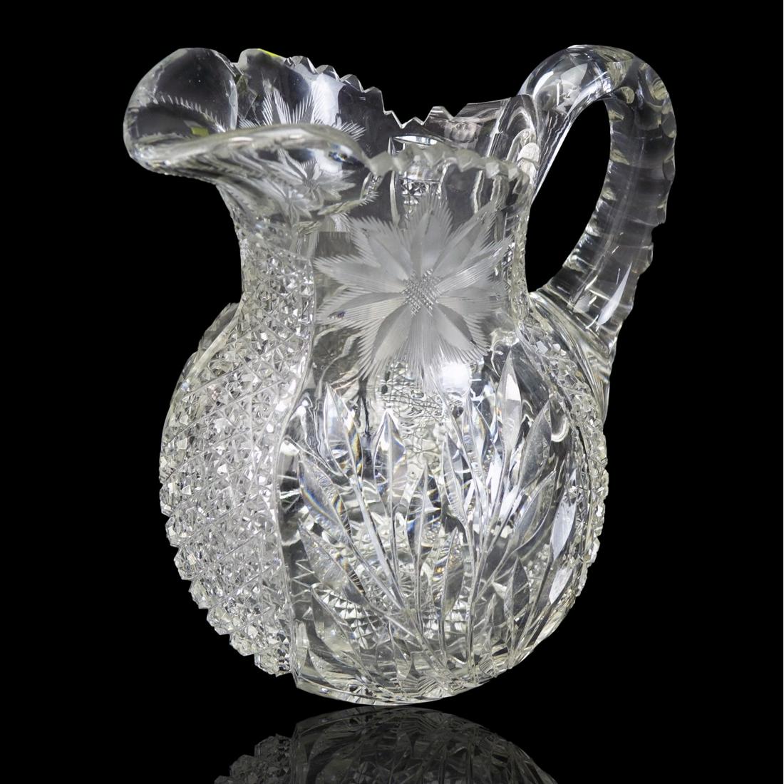 American Brilliant Cut Crystal Pitcher (1 of 8)
