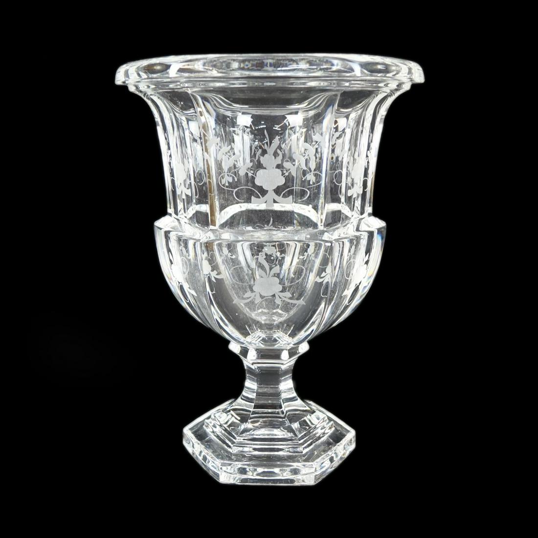 Tiffany & Co. Etched Crystal Urn (1 of 3)