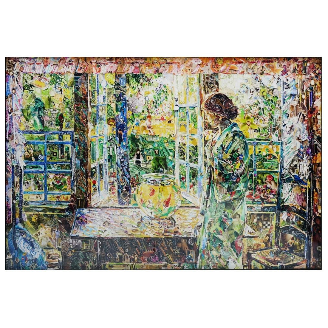 Vik Muniz, Brazilian (B.1961): Vik Muniz, Brazilian (B.1961) Chromogenic Print "The Goldfish Window, 2013" After: Child Hassam (Pictures of Magazines 2) Artist Proof Number 1/4. Sikkema Jenkins Co. gallery label affixed en verso. M