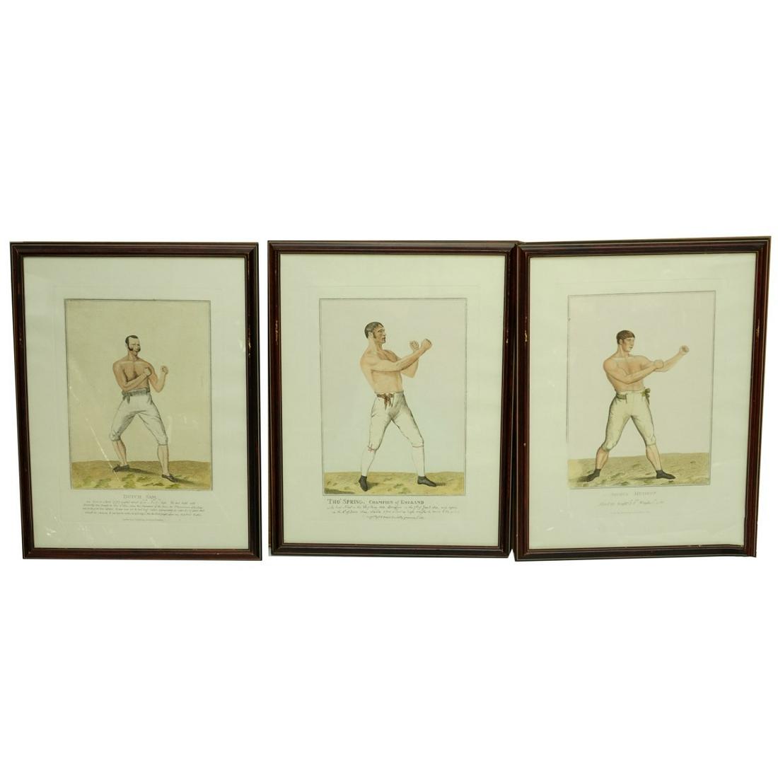 3 Fores' Boxing Sporting Engravings (1 of 8)