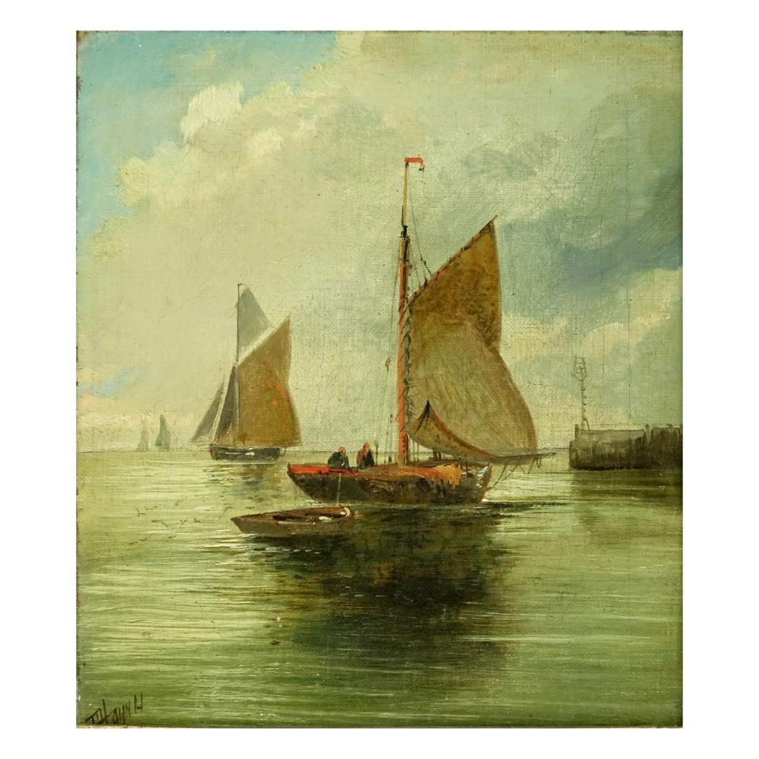 19/20th C. Continental School Oil (1 of 5)