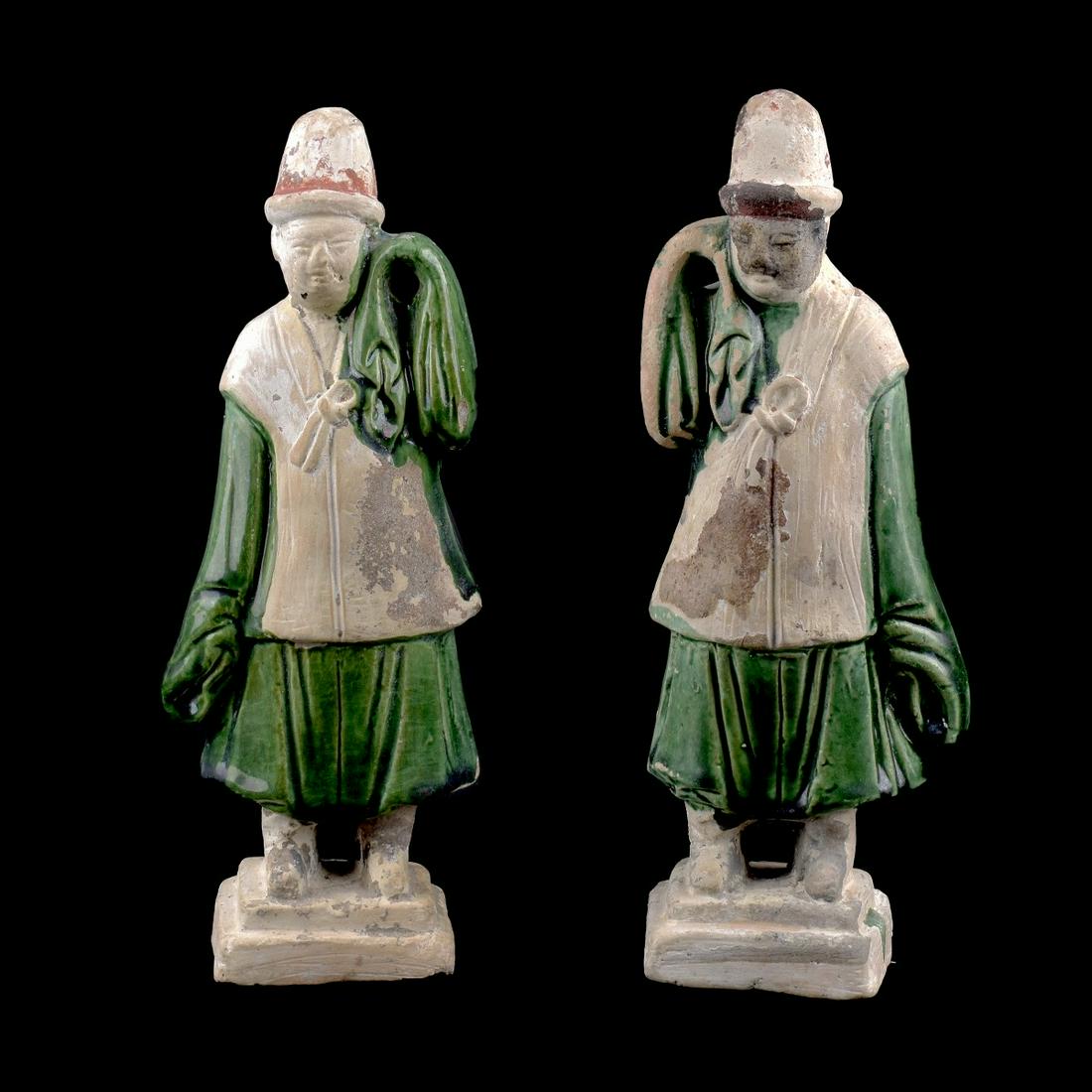 Pair of Chinese Tomb Figures (1 of 6)