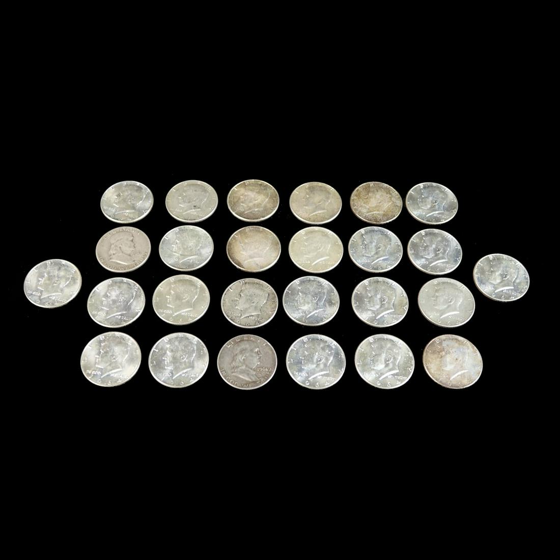 Twenty Six (26) American Half Dollars (1 of 2)