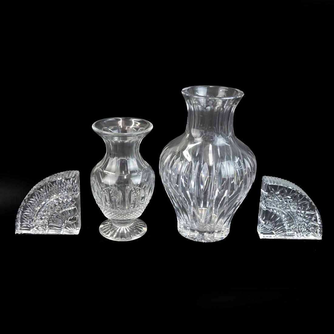 Vintage Waterford Crystal Bookends and Vases (1 of 3)
