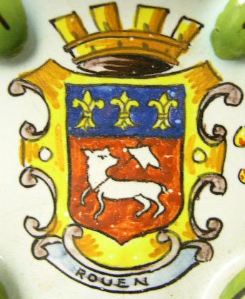 18/19th Century Rouen Faience Thermometer. Armorial - 3