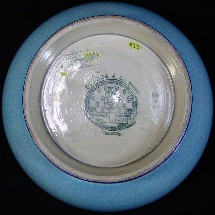 Longwy France Enameled Pedestal Bowl. Early to Mid - 3