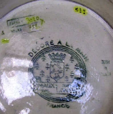 Longwy France Enameled Pedestal Bowl. Early to Mid - 4