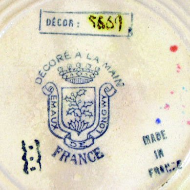 4 Longwy France Enameled Plates. Early to Mid 20th - 5