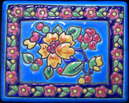 Longwy France Enameled Covered Box. Mid 20th Centur - 2