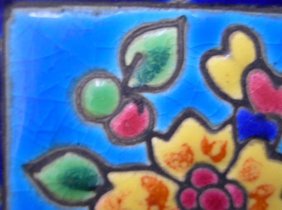 Longwy France Enameled Covered Box. Mid 20th Centur - 7