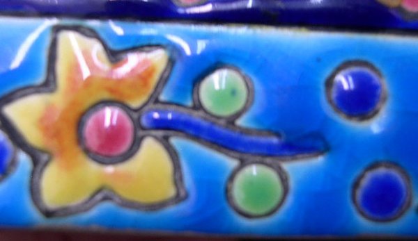Longwy France Enameled Covered Box. Mid 20th Centur - 9