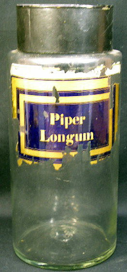 Wide Mouth Apothecary Bottle/Jar With Interior Labe