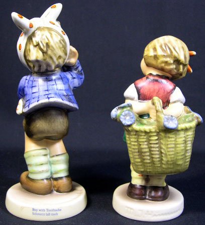 Two (2) Porcelain Figural Hummel Groups "Boy with - 2