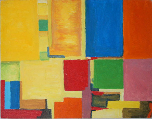 after: Hans Hofmann German (1880-1966) Oil on Boar