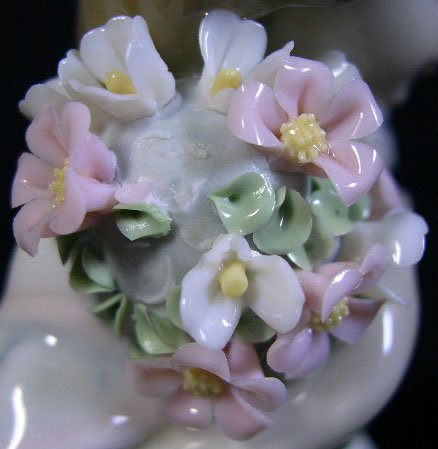 Porcelain Figural Lladro Group #7603 "Spring Bouqu - 5