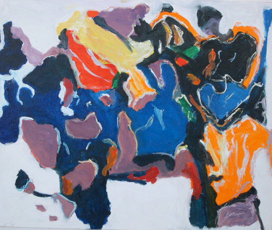 after: Sam Francis American (1923-1994) Oil on Boa