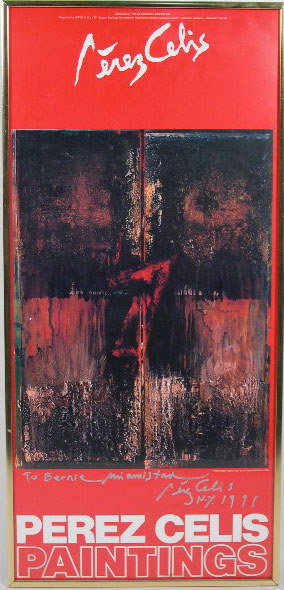 Pérez Celis Argentinean (born1939- ) Offset Poster