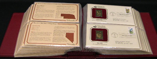 1982 Golden Replicas of US State Birds and Flowers