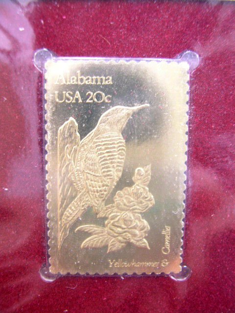 1982 Golden Replicas of US State Birds and Flowers - 5