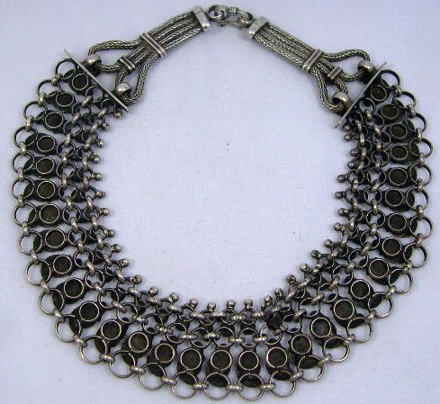 Heavy and Attractive Sterling Silver Choker Neckla - 5