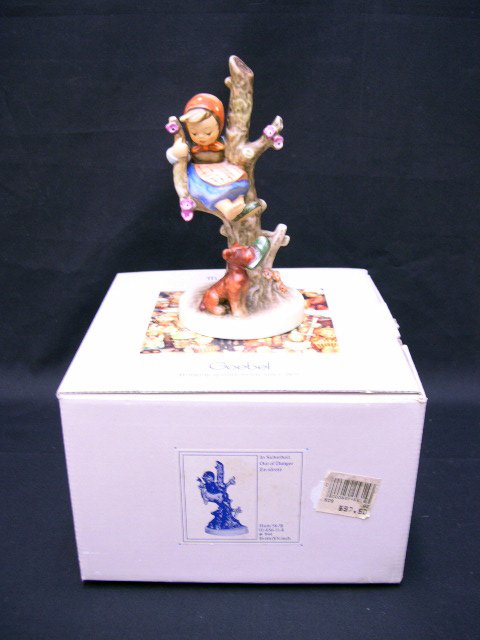 Porcelain Figural Hummel Group #59/b "Out of Dange - 2