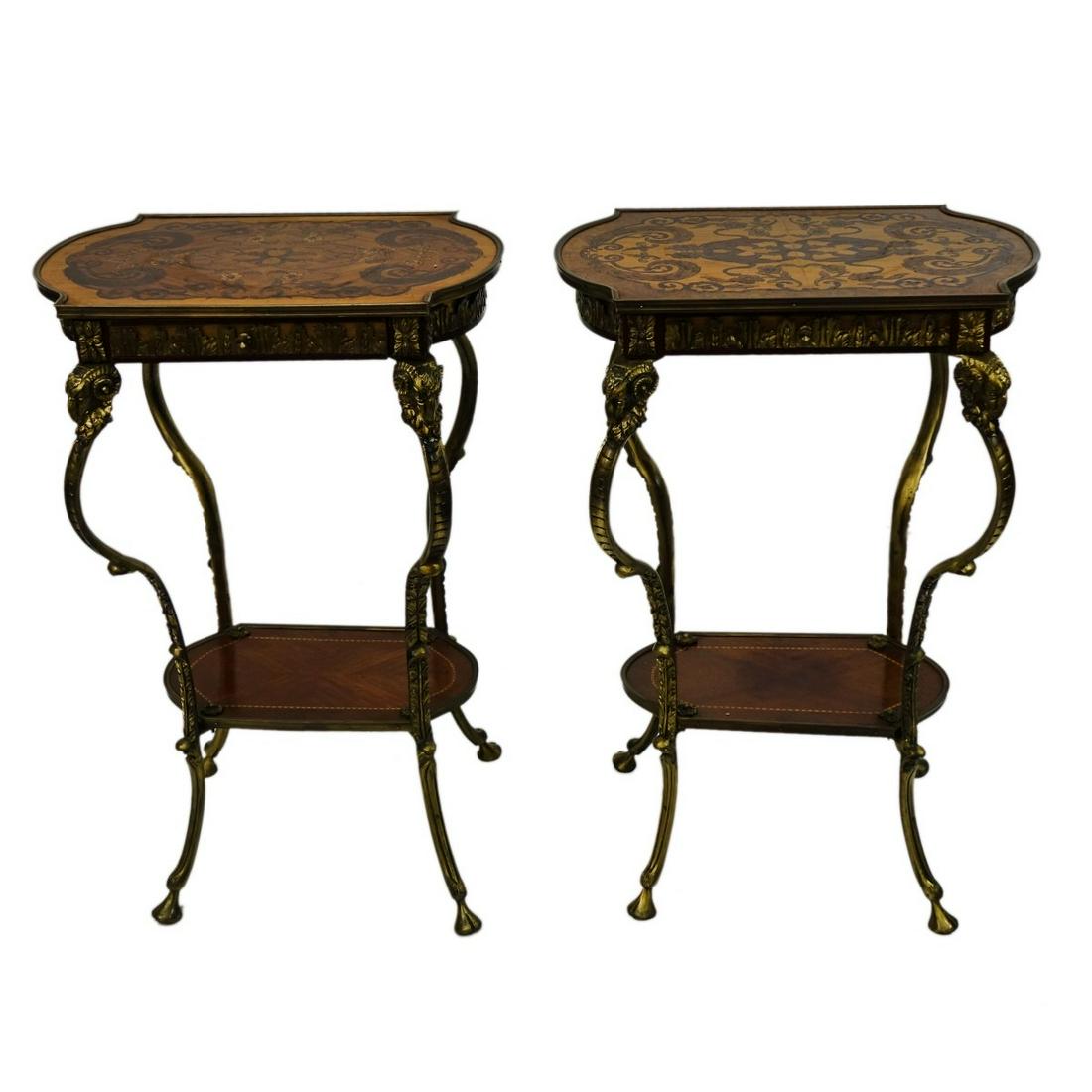 Pair of Louis XVI Style End Tables (1 of 4)