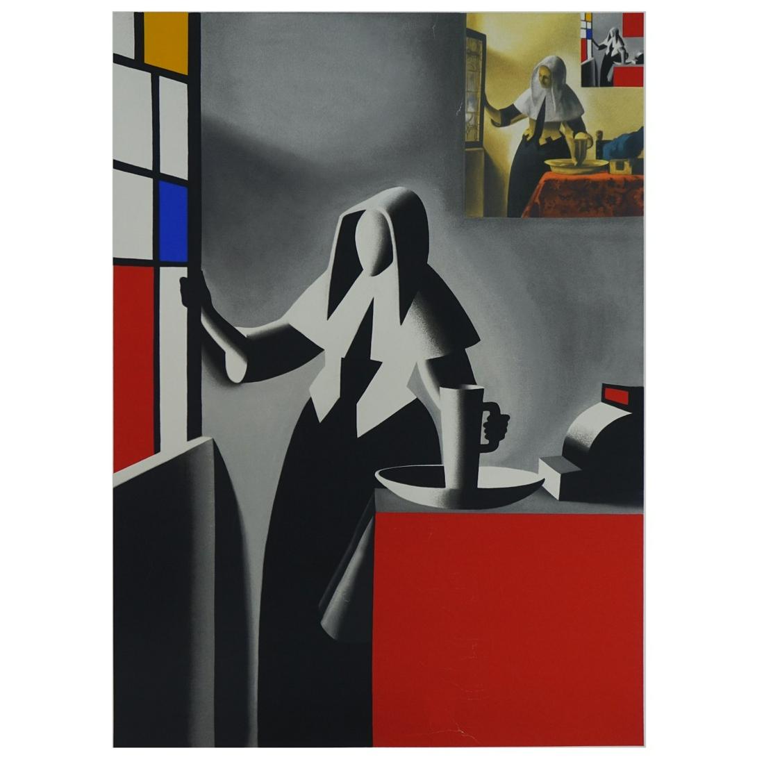 Mark Kostabi (1960- ) Signed Serigraph (1 of 4)
