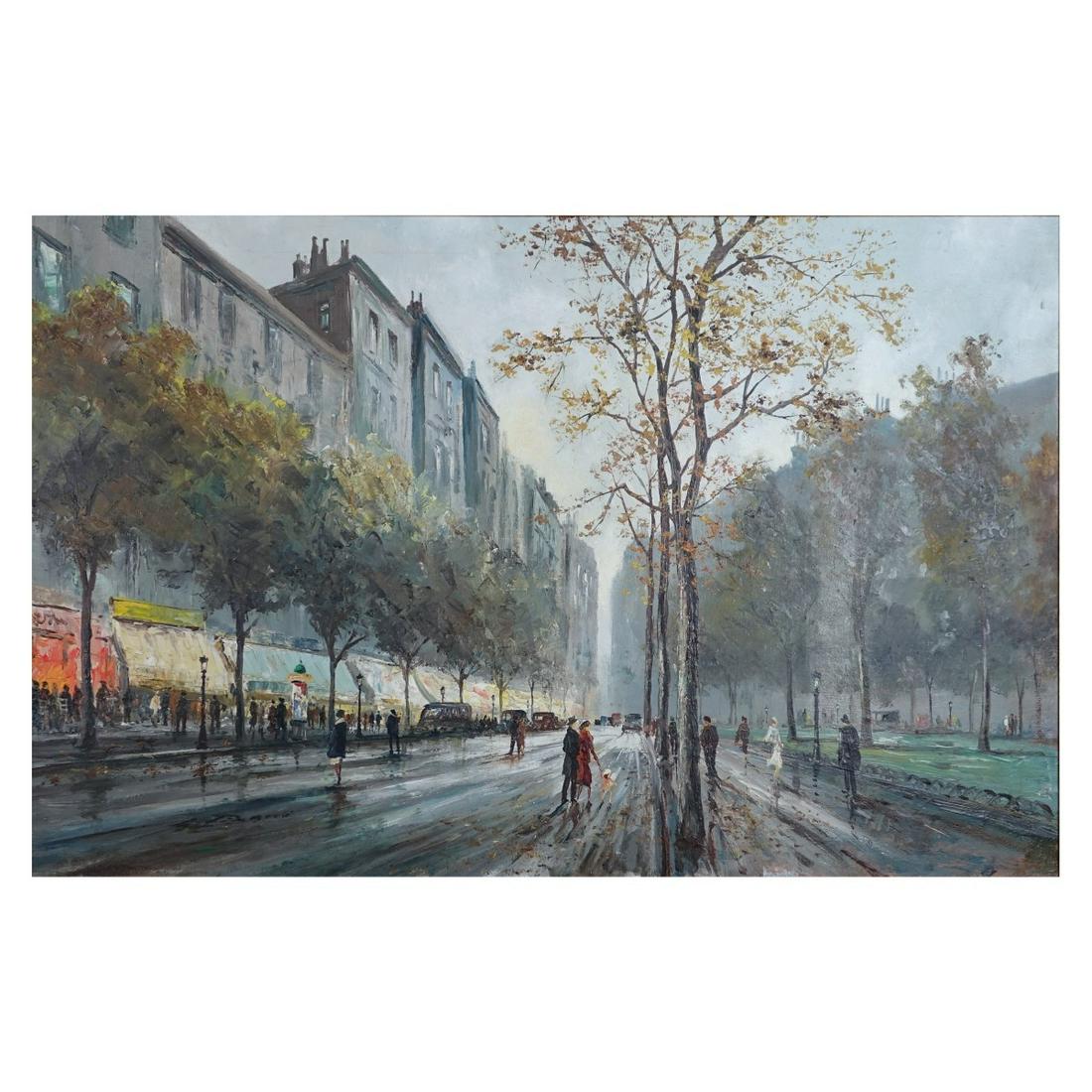 20th C. French School Oil on Canvas (1 of 3)