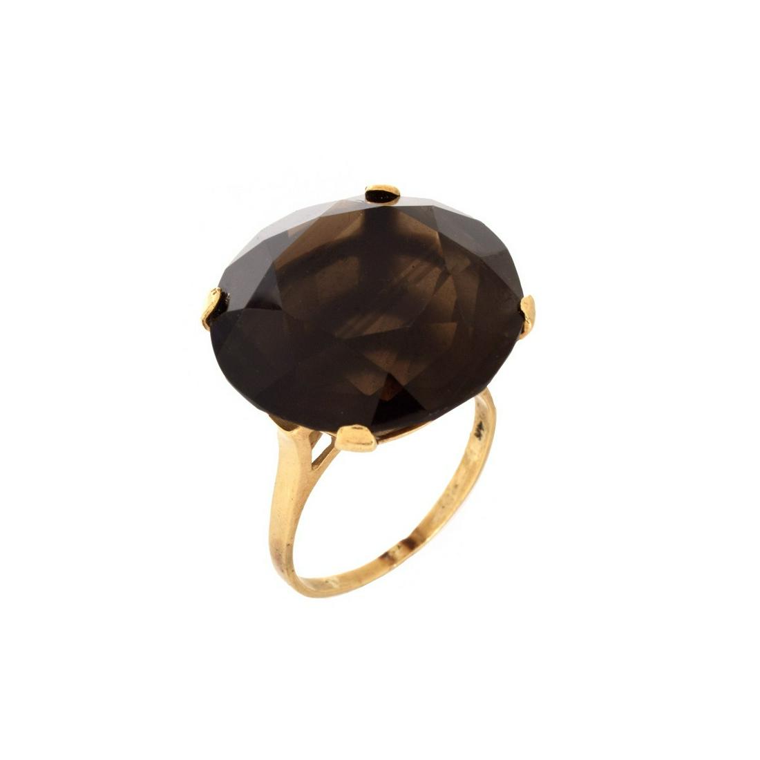 Smokey Quartz and 14K Ring (1 of 5)