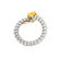 Diamond, Platinum and 18K Ring - 3