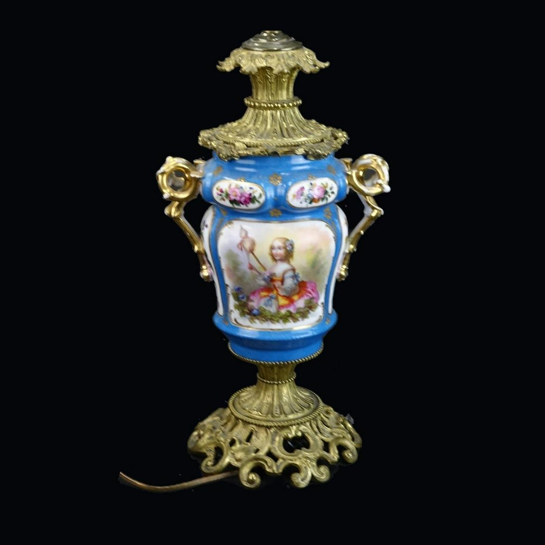 19/20th C. Sevres Style Lamp (1 of 3)