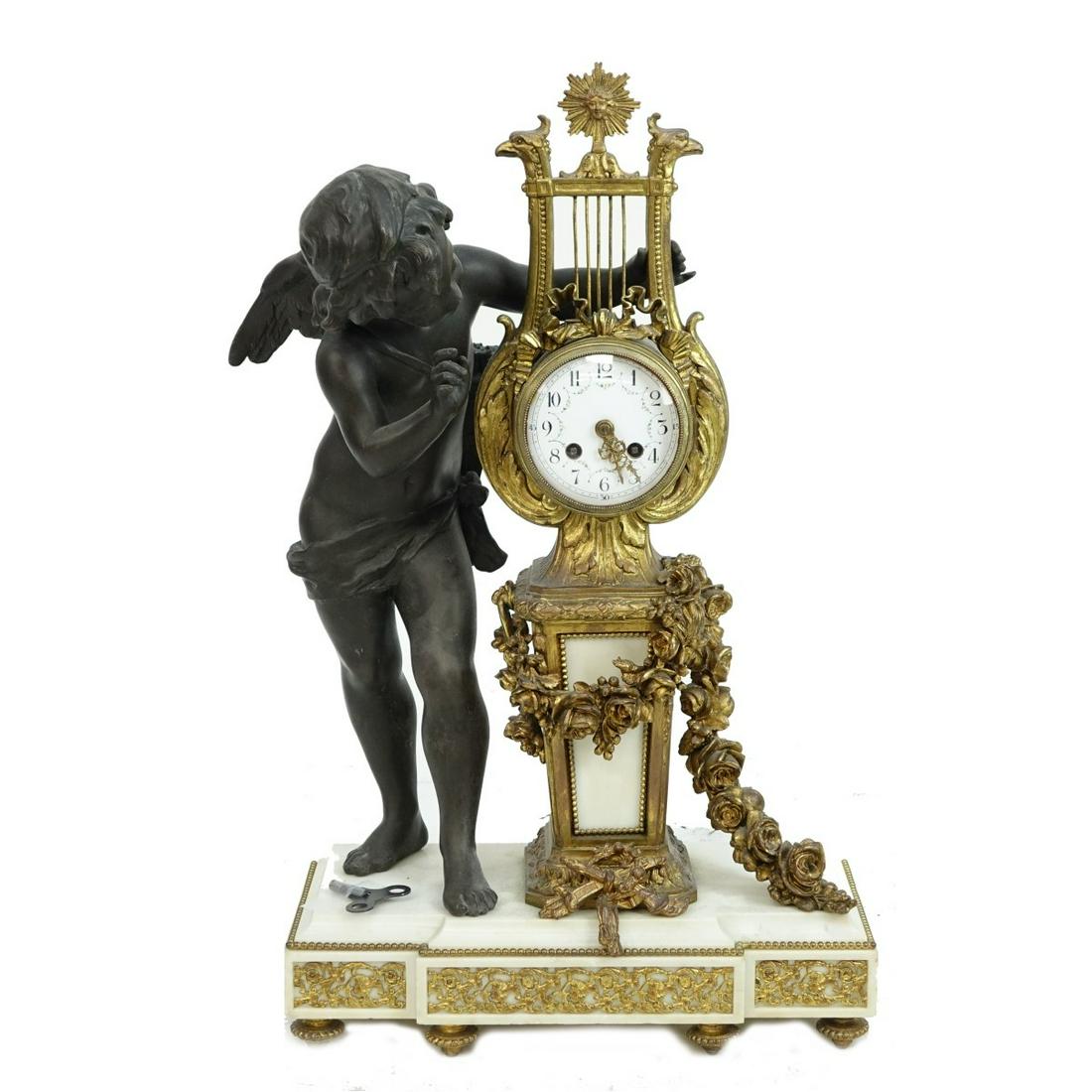 Antique Louis XVI Style Mantle Clock (1 of 3)