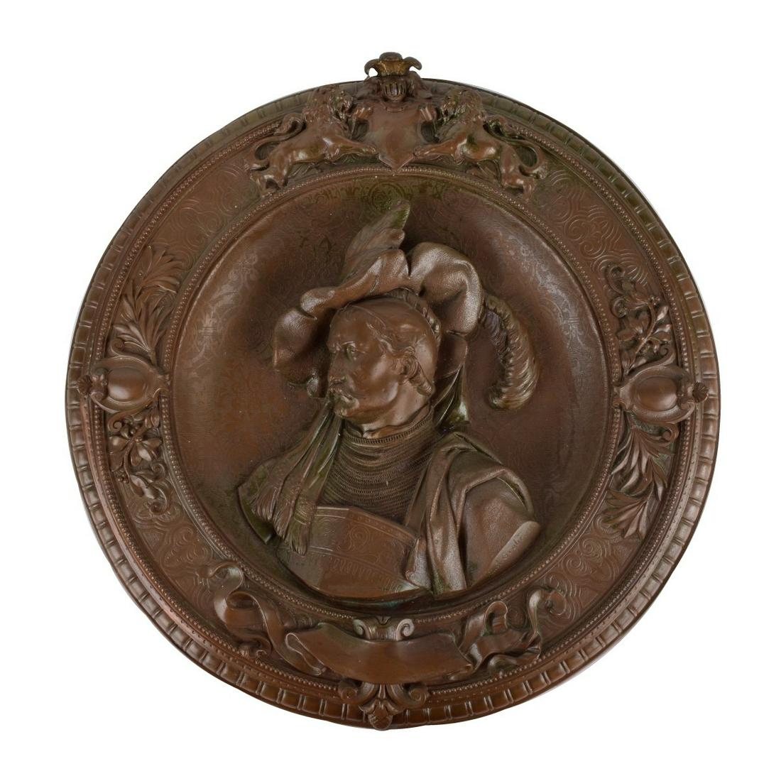 Gustave Grohe (c.1829-1906) Bronze Plaque (1 of 4)