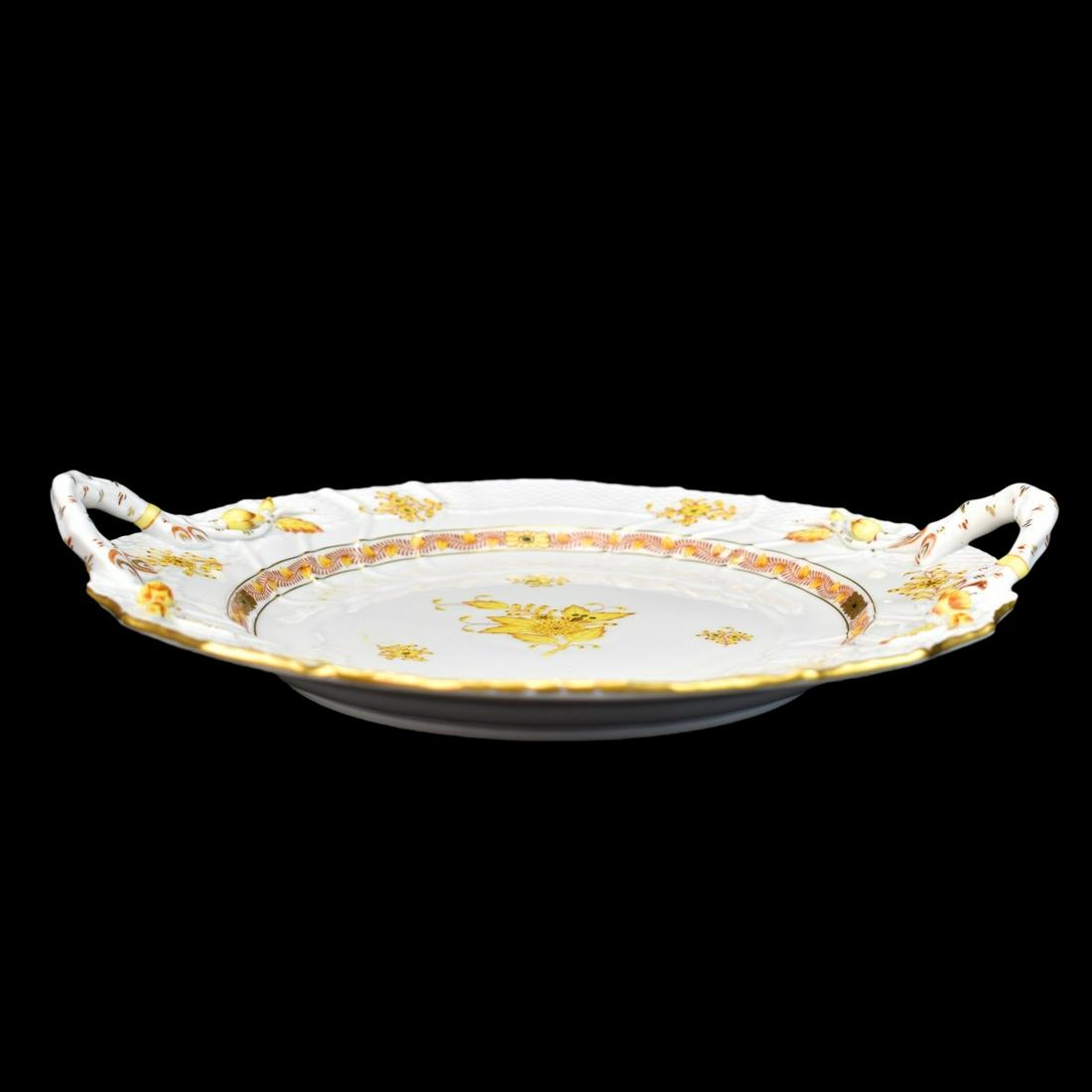 Herend Chinese Yellow Plate with Handle (1 of 7)