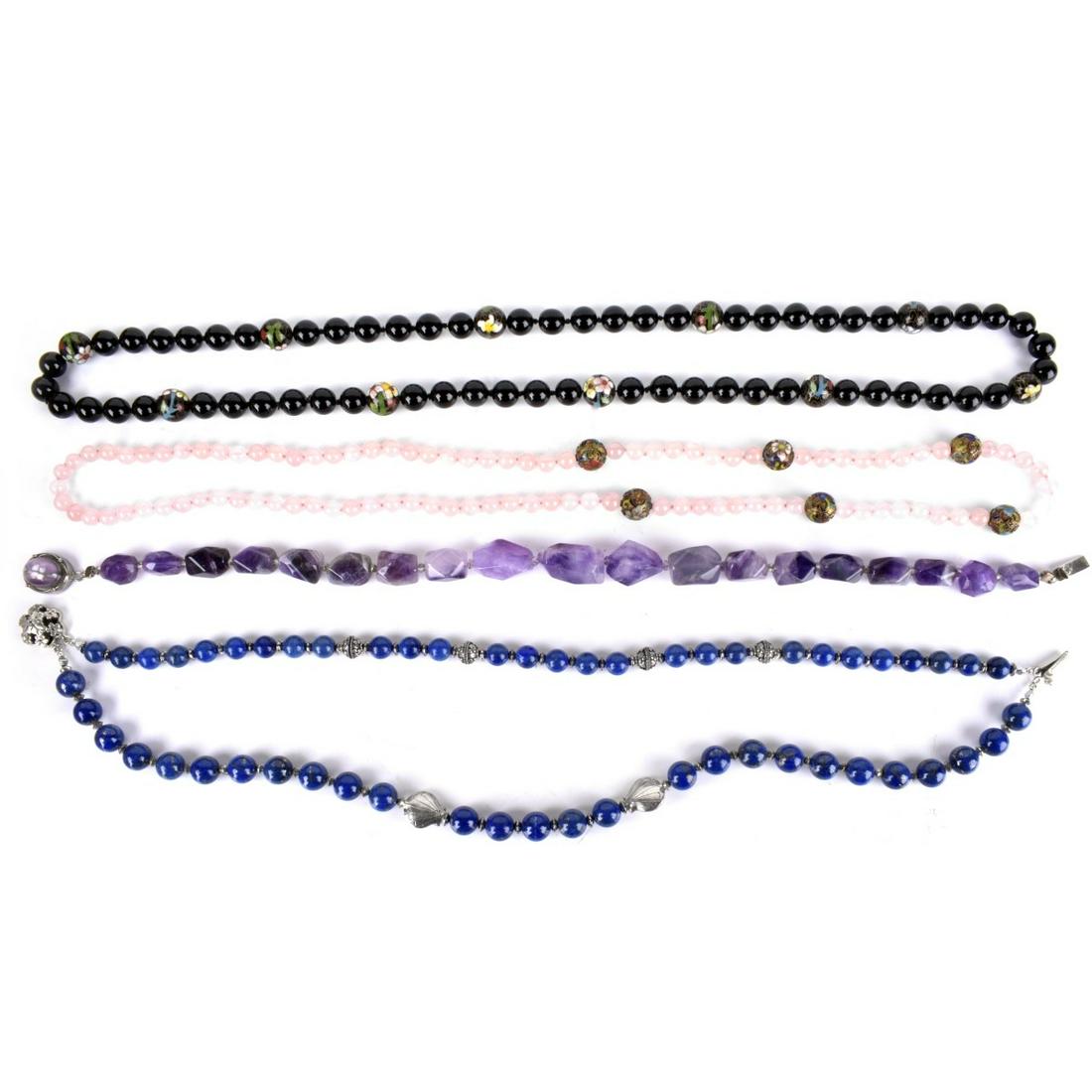 Gemstone Beaded Necklaces (1 of 1)