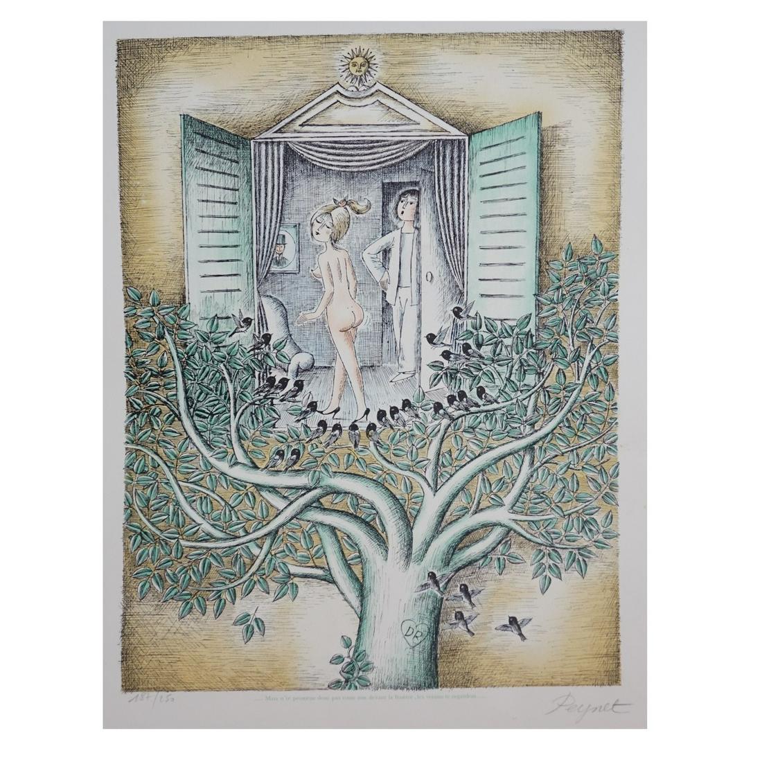 Raymond Paynet (1908-1998) Lithograph "Neighbors" (1 of 5)