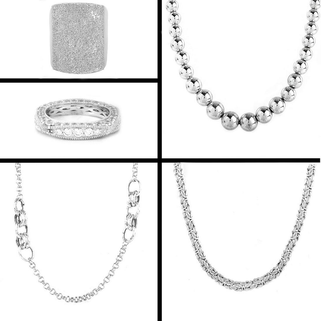 Five Piece Sterling Silver Fashion Jewelry (1 of 2)