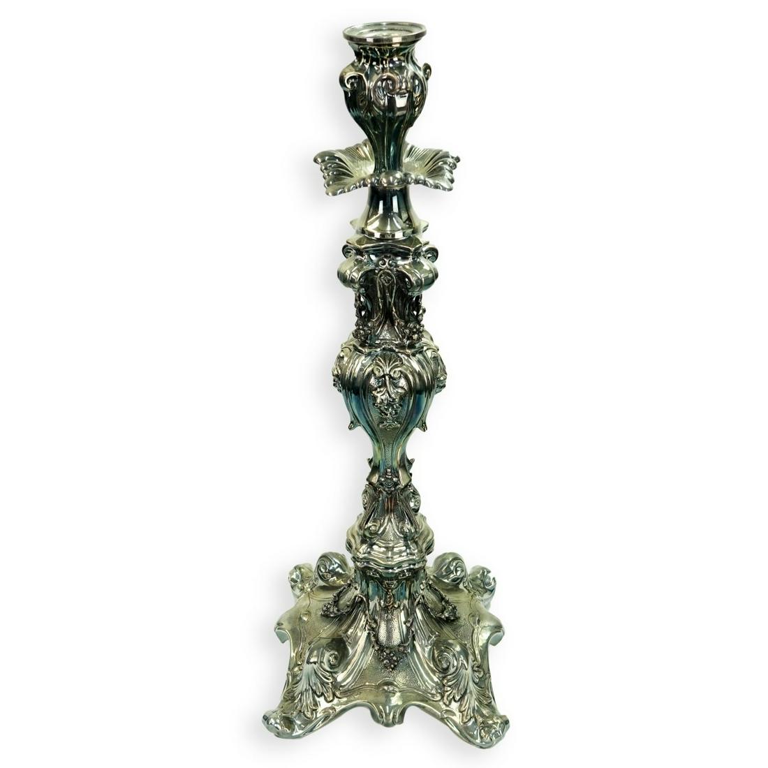 Silver Plate Candle Holder (1 of 5)