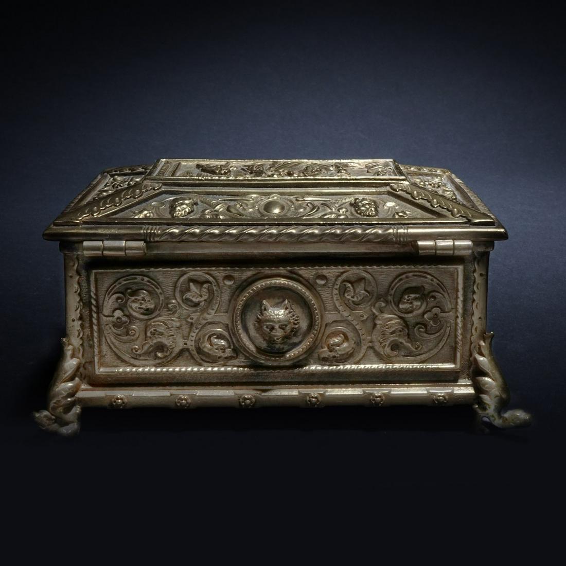 Antique Style Cast Bronze Box (1 of 5)
