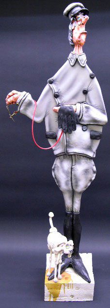 Todd Warner American (Contemporary) Whimsical Sculp: Todd Warner American (Contemporary) Whimsical Sculpture "Where To, Madame?" Signed Todd J. Warner, Dated 1997 and Limited Edition Number 32/100. Originally Purchased for $5,500.00. Very Good Condition